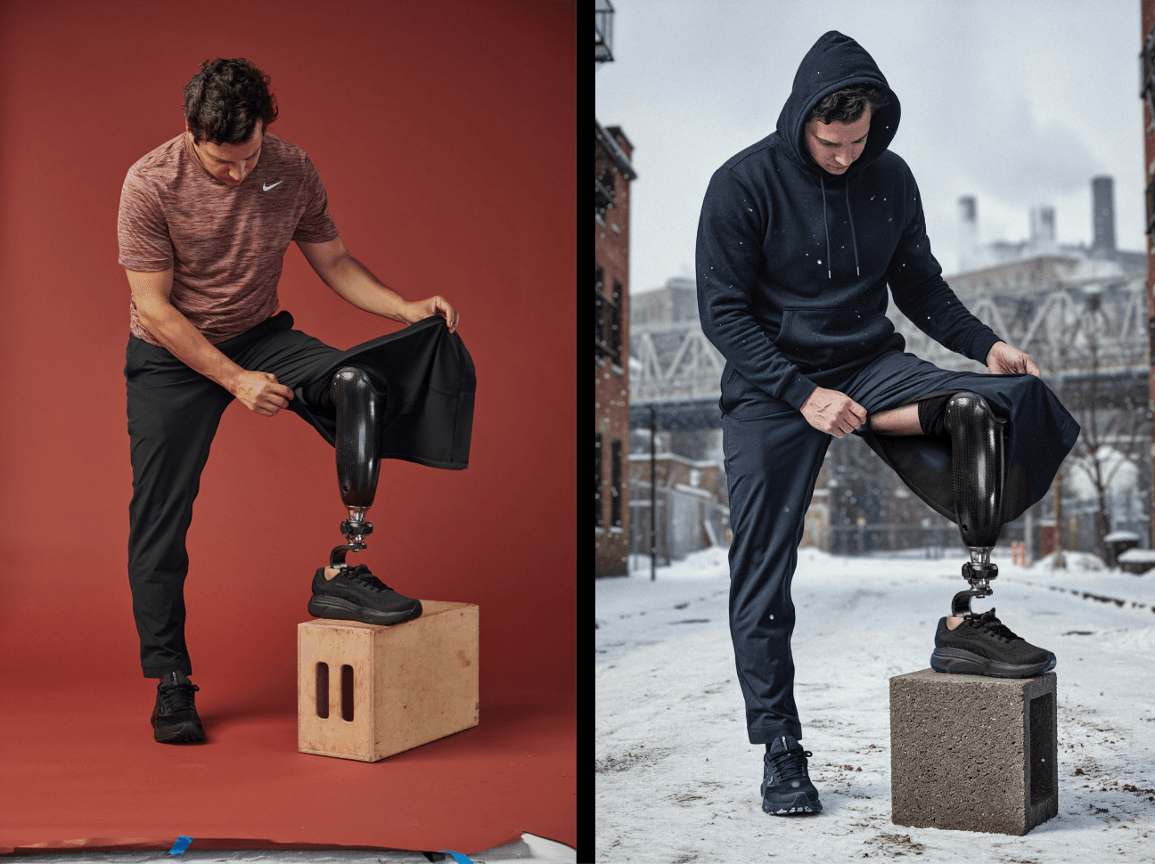 Aurushi prosthetic leg detail